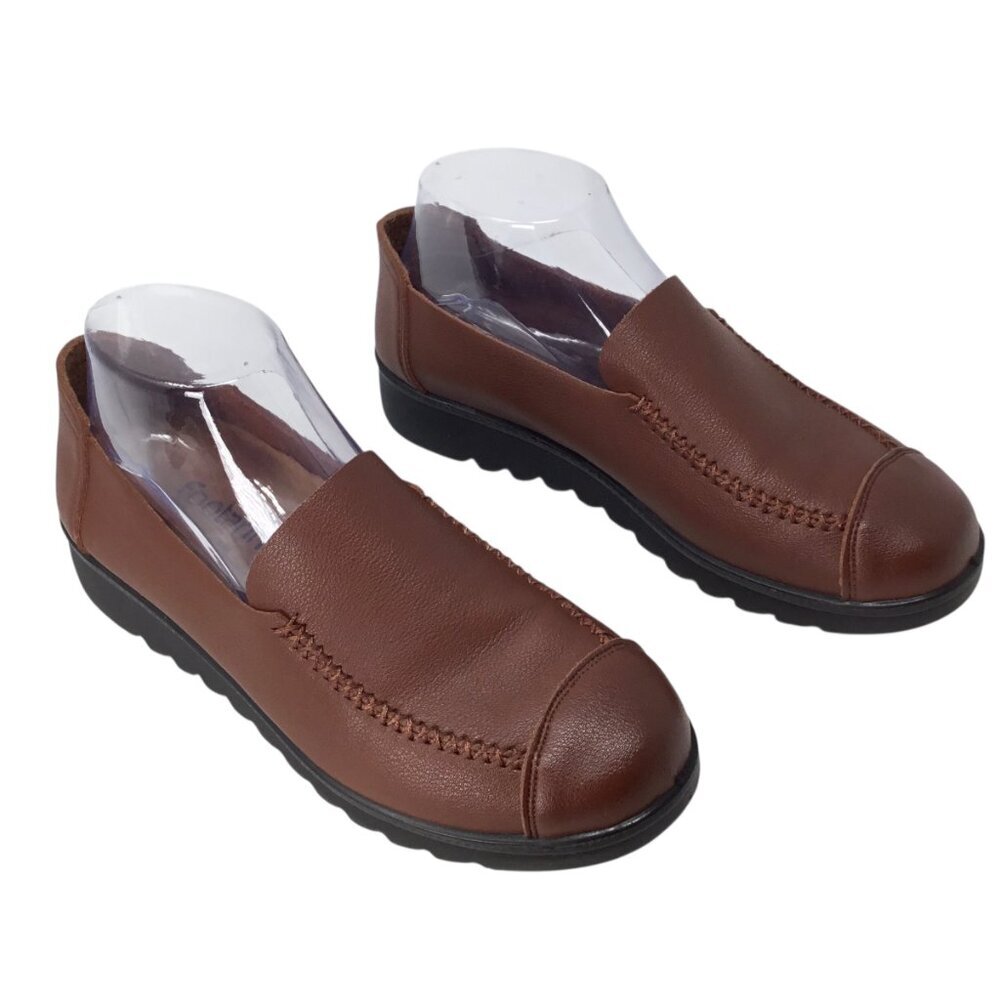 Xiu Xian XiuXian Leather Loafer Loafers Size 250 or US 8 Brown Comfort